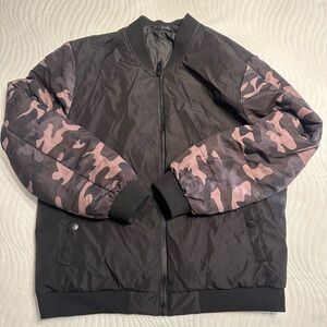 Truth by Republic black and camouflage winter bomber jacket
